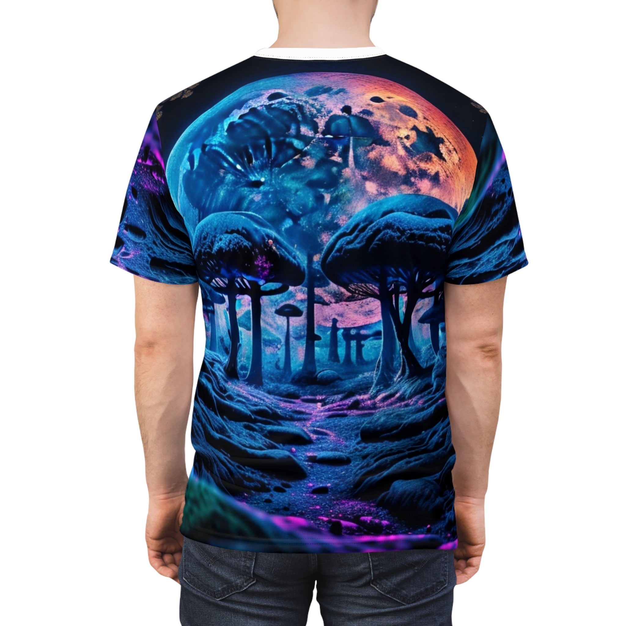 mushroom moon aop tee - Cheeky-Prints