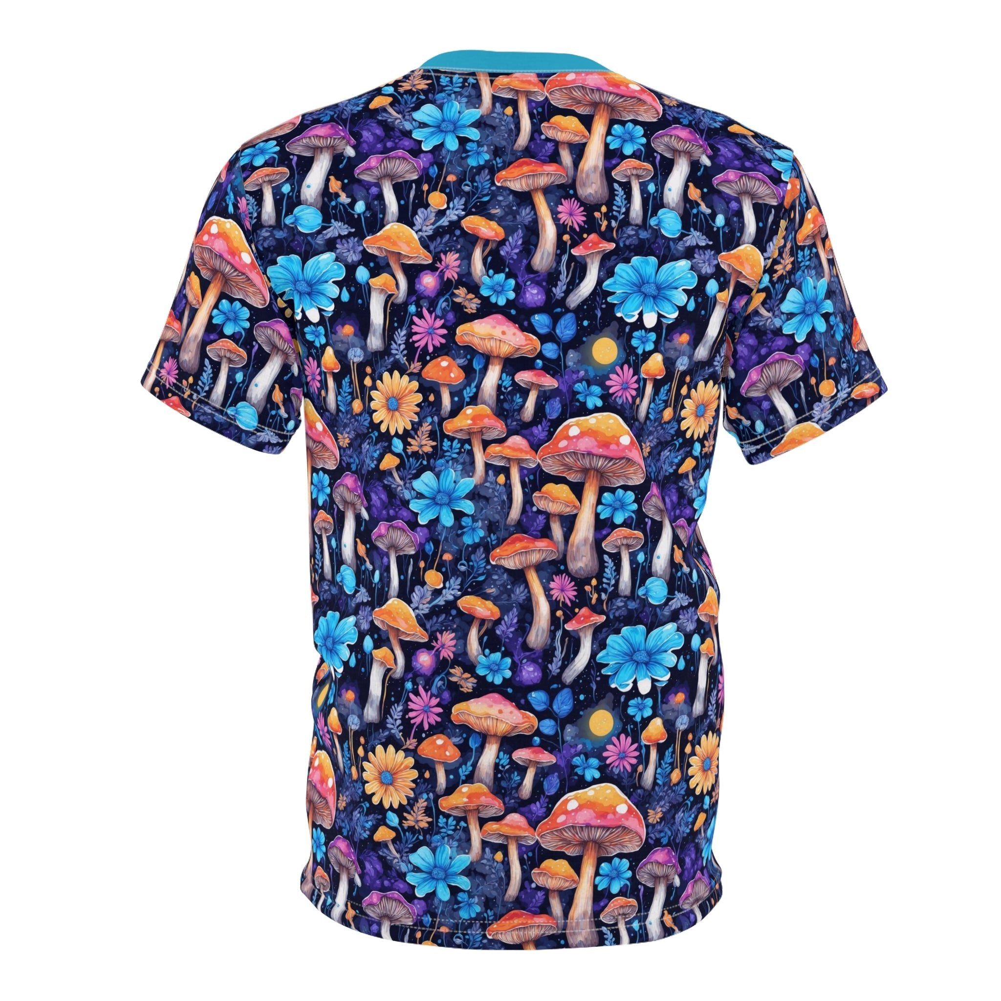 Mushroom trip 1 Unisex Cut & Sew Tee (AOP) - Cheeky-Prints