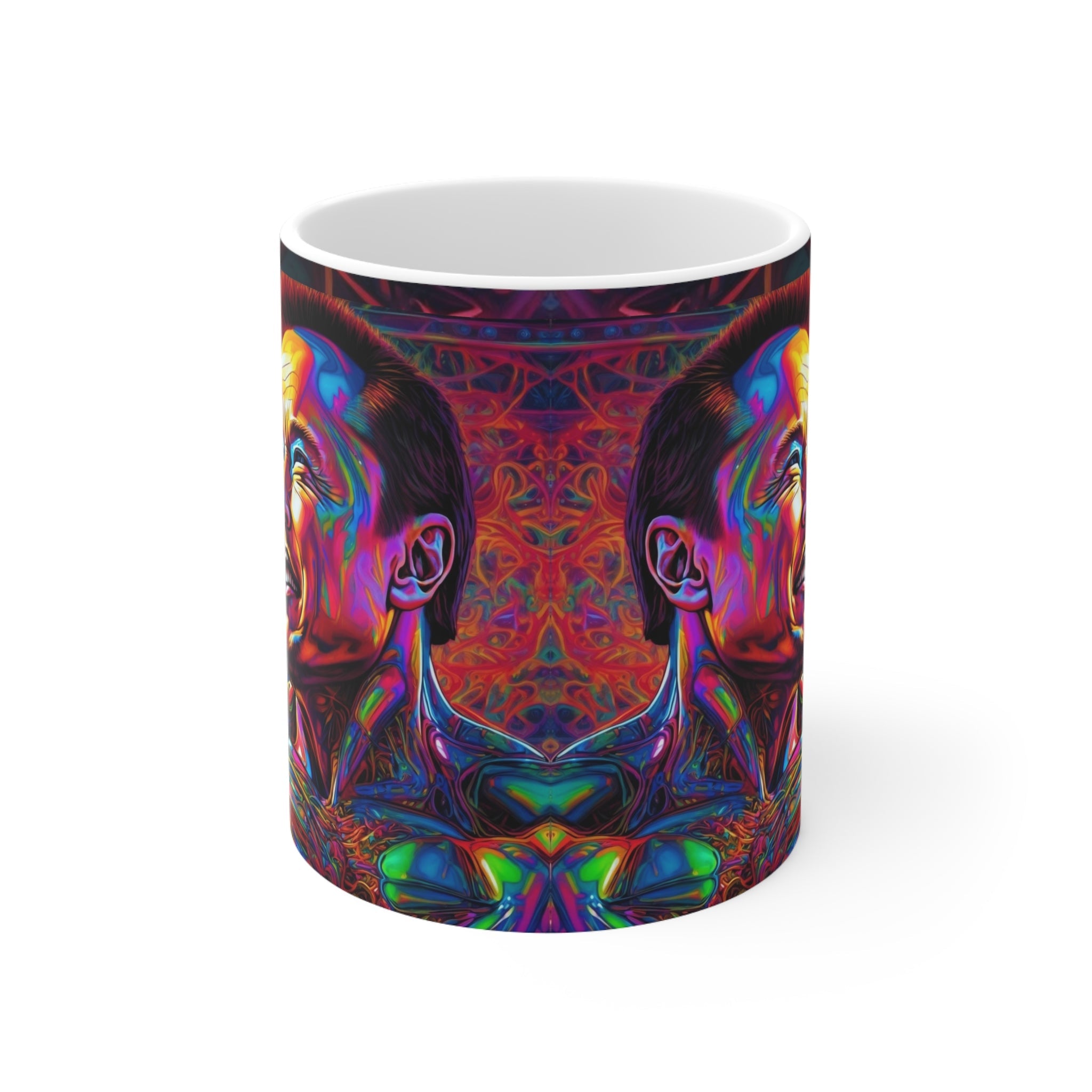 Psychedelic 1 elon Ceramic Mug 11oz - Cheeky-Prints