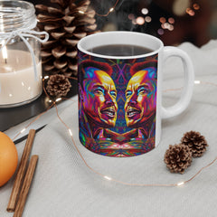 Psychedelic 1 elon Ceramic Mug 11oz - Cheeky-Prints