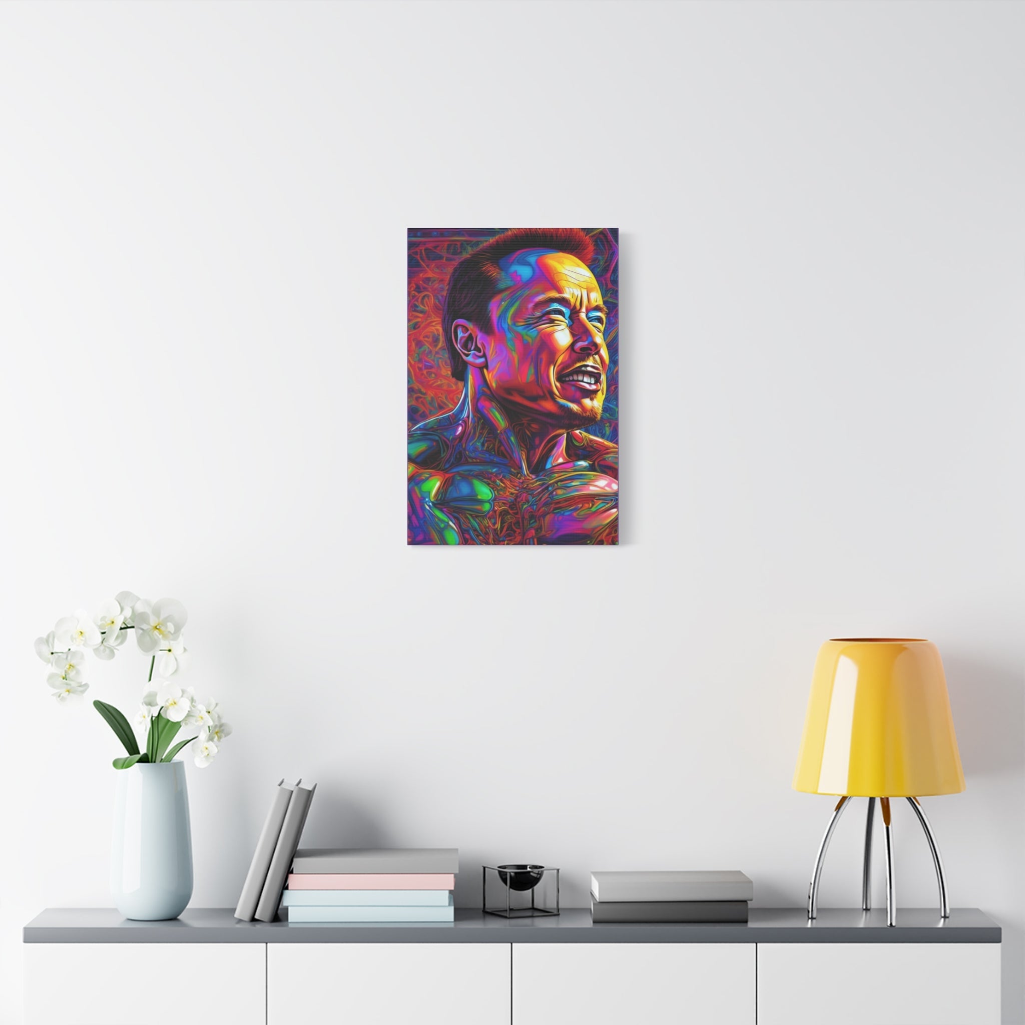 psychedelic man looking into the distance. - Cheeky-Prints