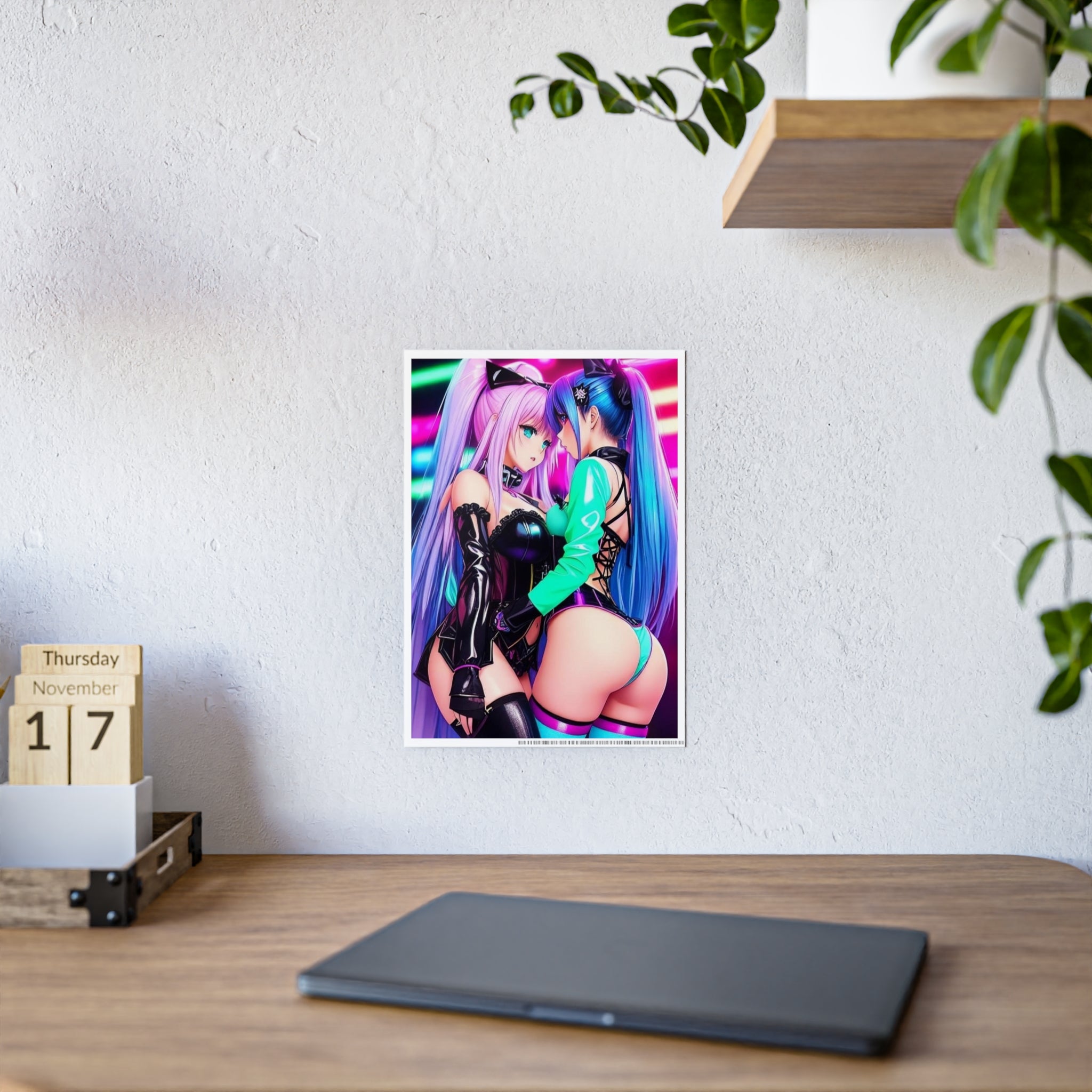 sexy waifus in love Gloss Posters - Cheeky-Prints