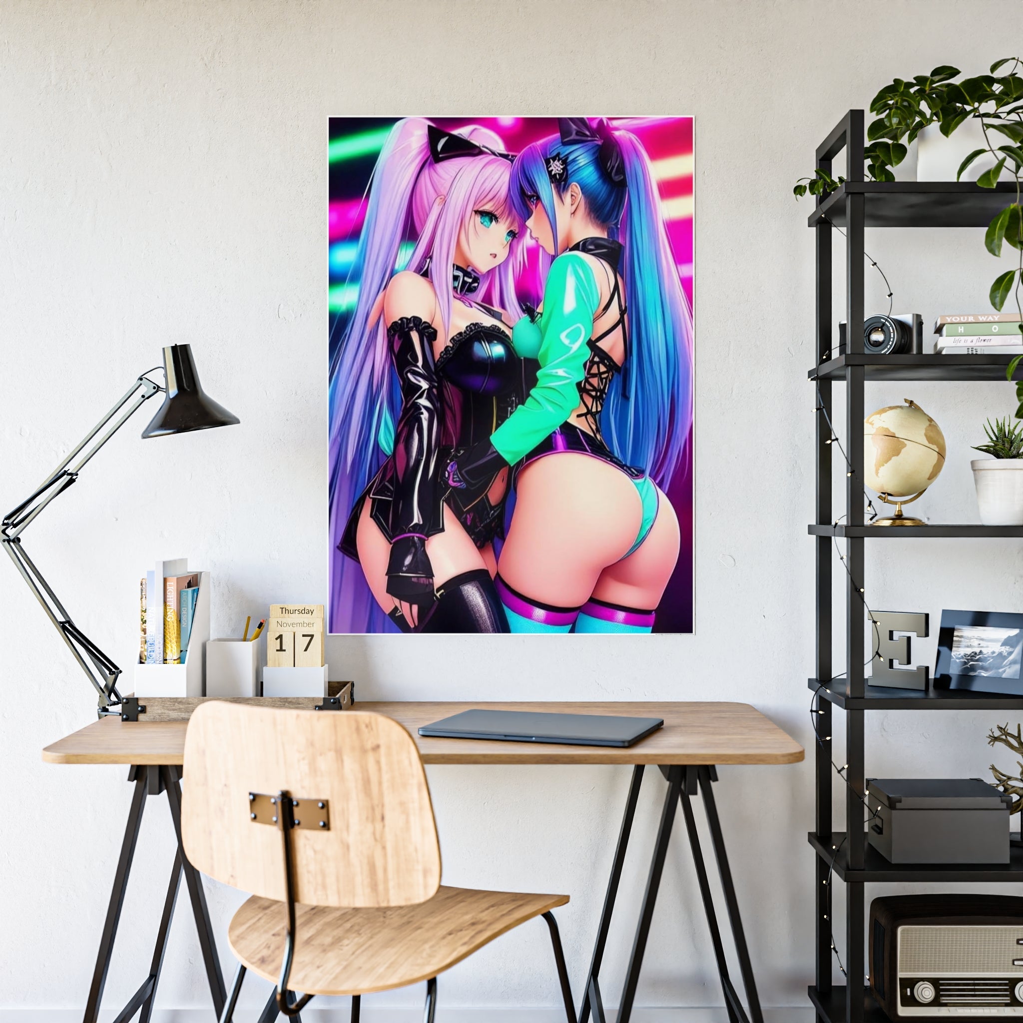 sexy waifus in love Gloss Posters - Cheeky-Prints