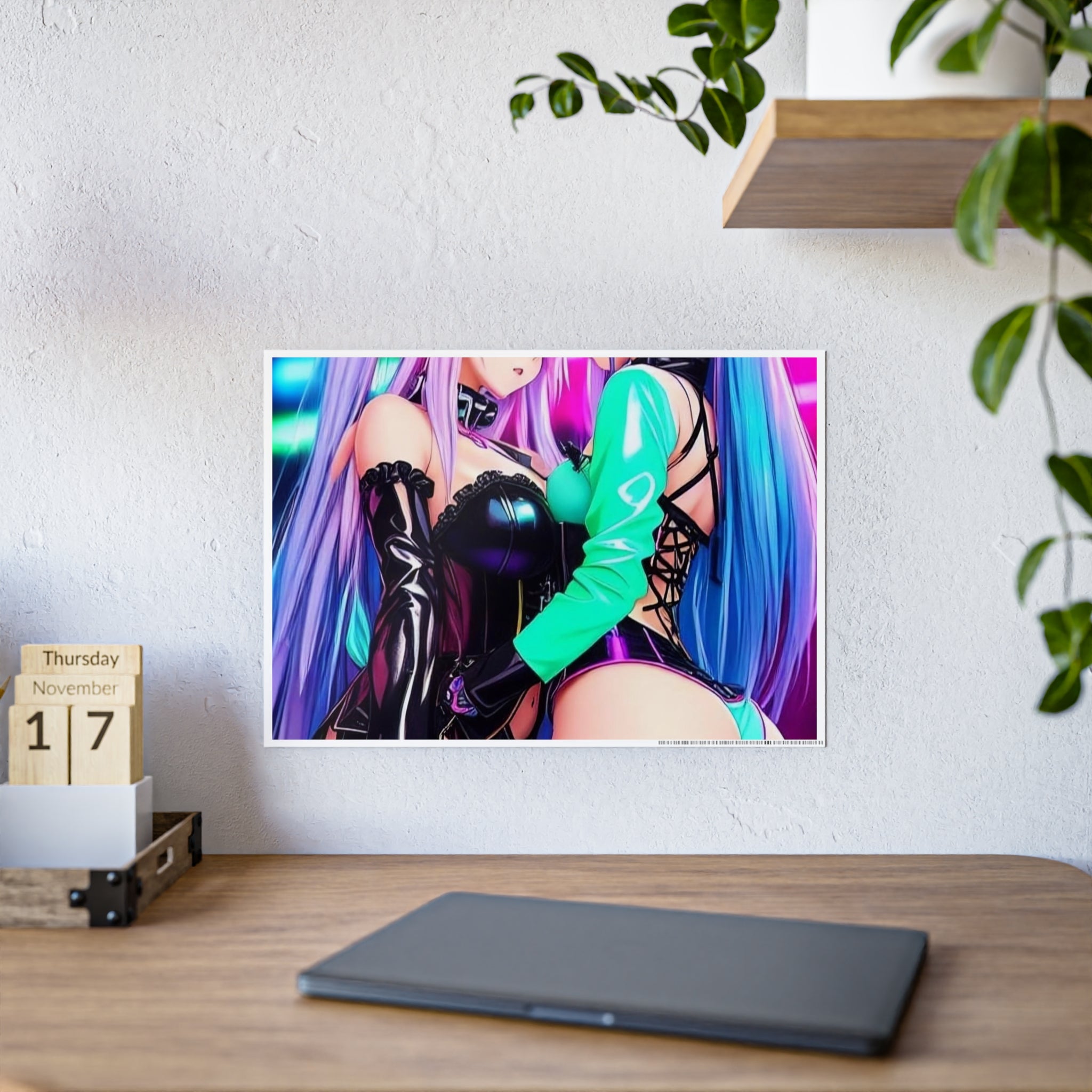 sexy waifus in love Gloss Posters - Cheeky-Prints