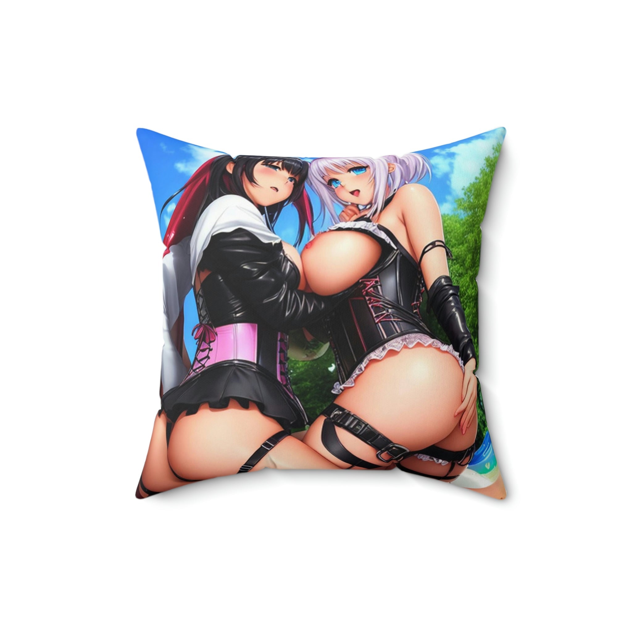 Spun Polyester Square Pillow - Cheeky-Prints