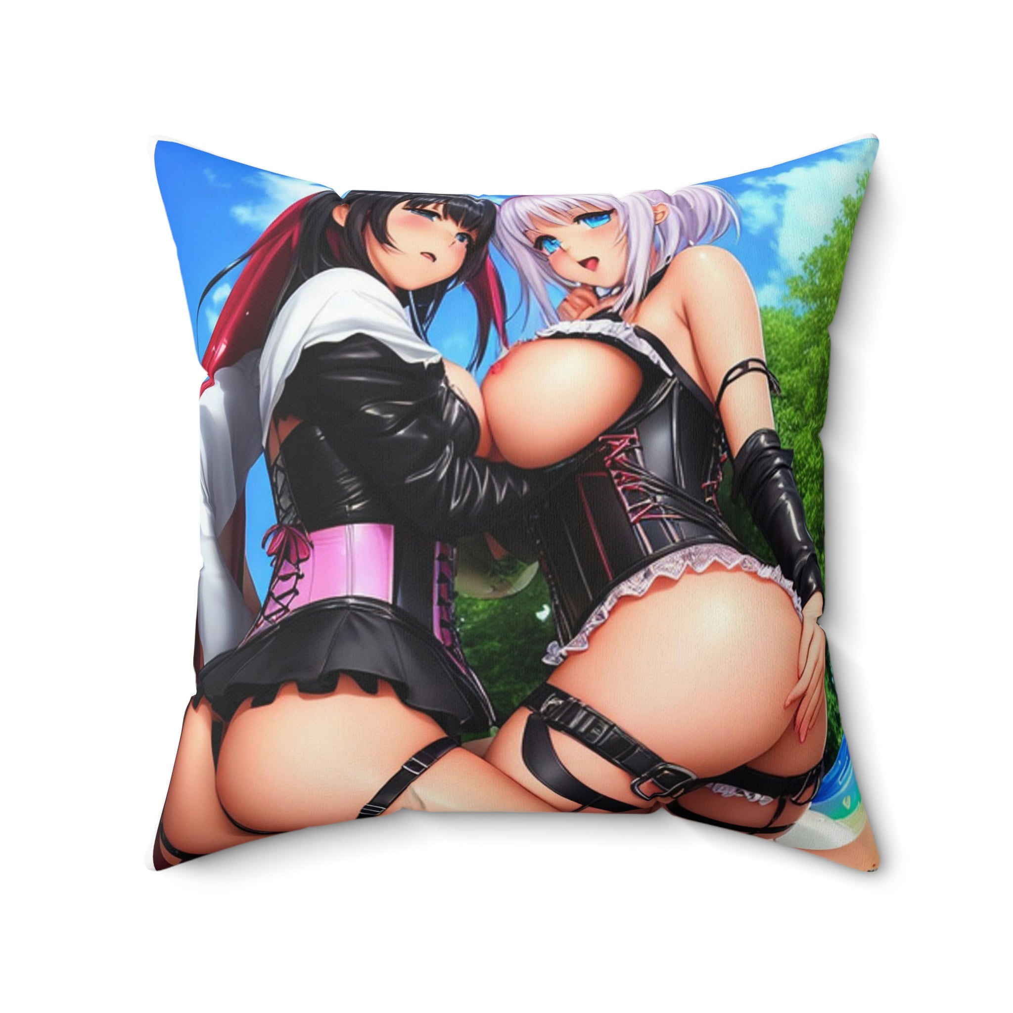 Spun Polyester Square Pillow - Cheeky-Prints