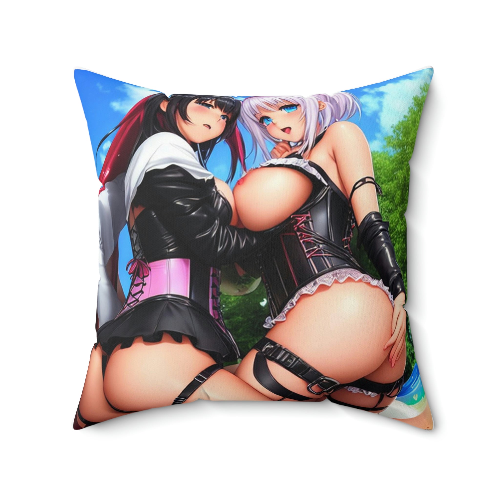 Spun Polyester Square Pillow - Cheeky-Prints