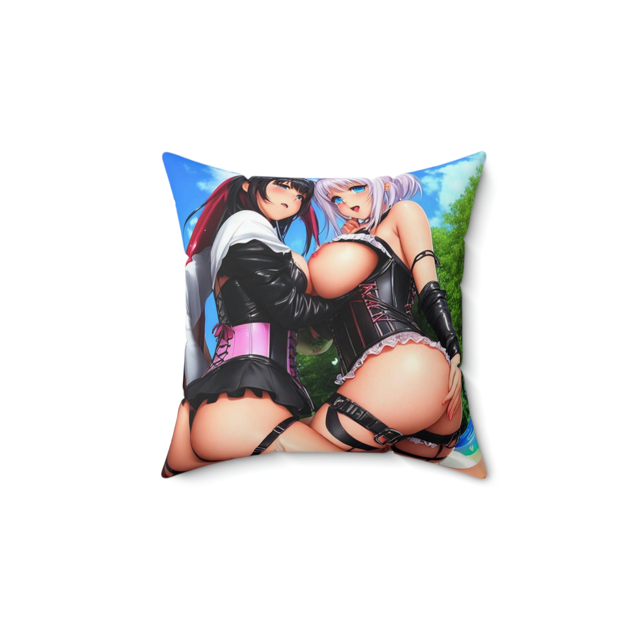 Spun Polyester Square Pillow - Cheeky-Prints