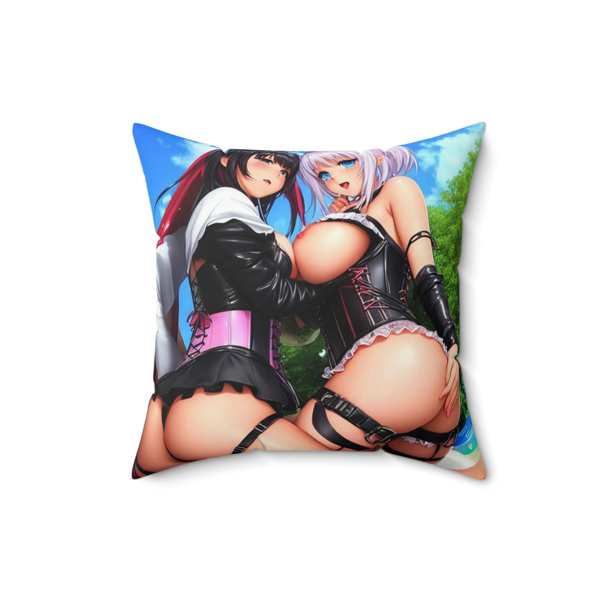 Spun Polyester Square Pillow - Cheeky-Prints