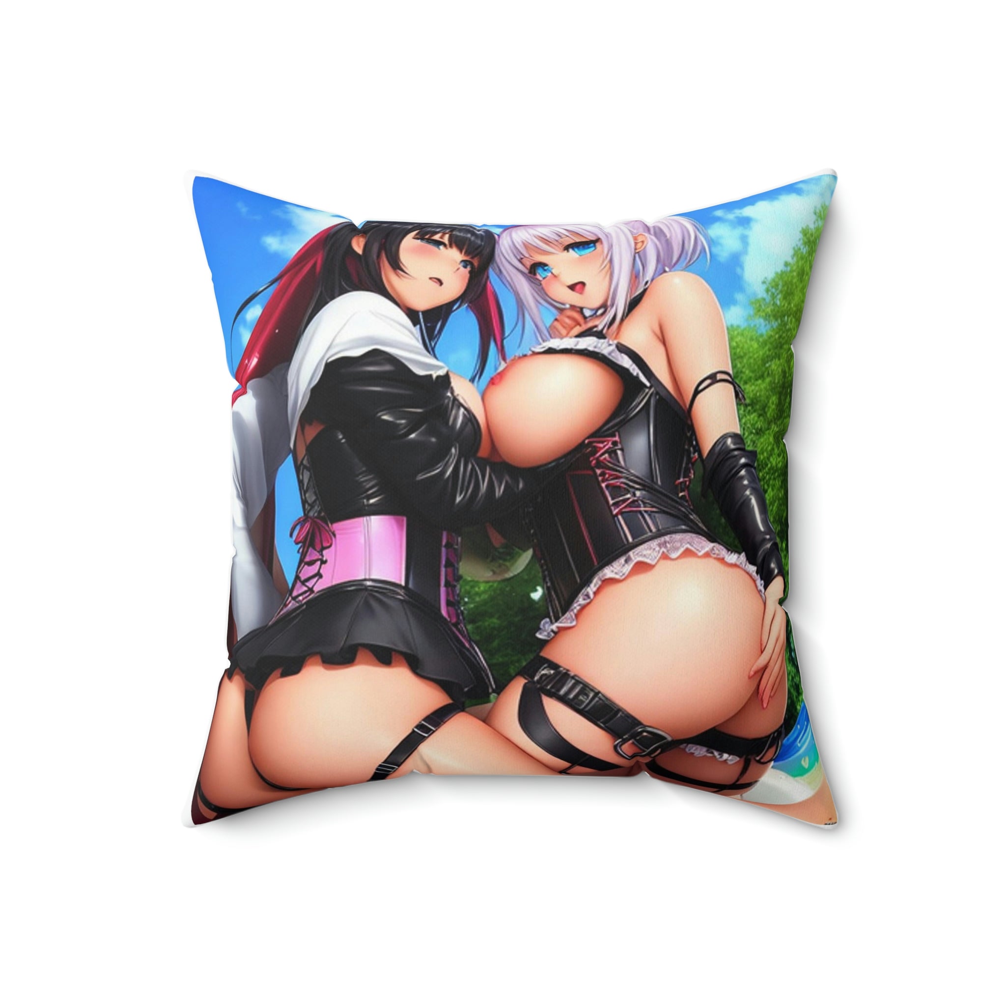 Spun Polyester Square Pillow - Cheeky-Prints