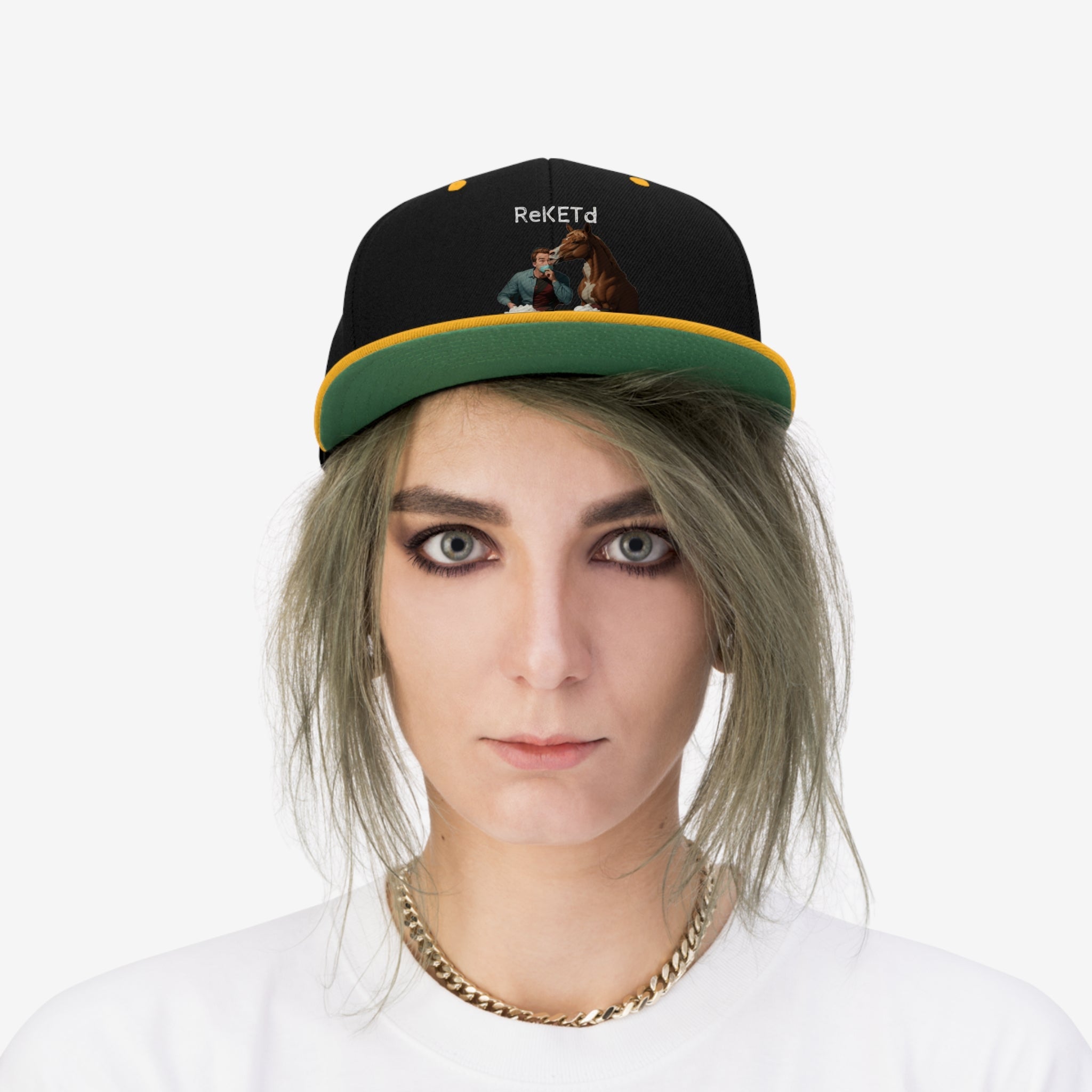 Unisex Flat Bill Hat - Cheeky-Prints