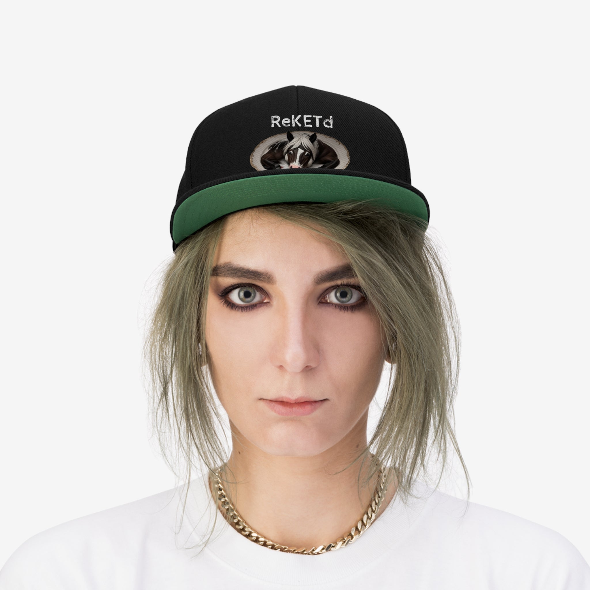 Unisex Flat Bill Hat - Cheeky-Prints