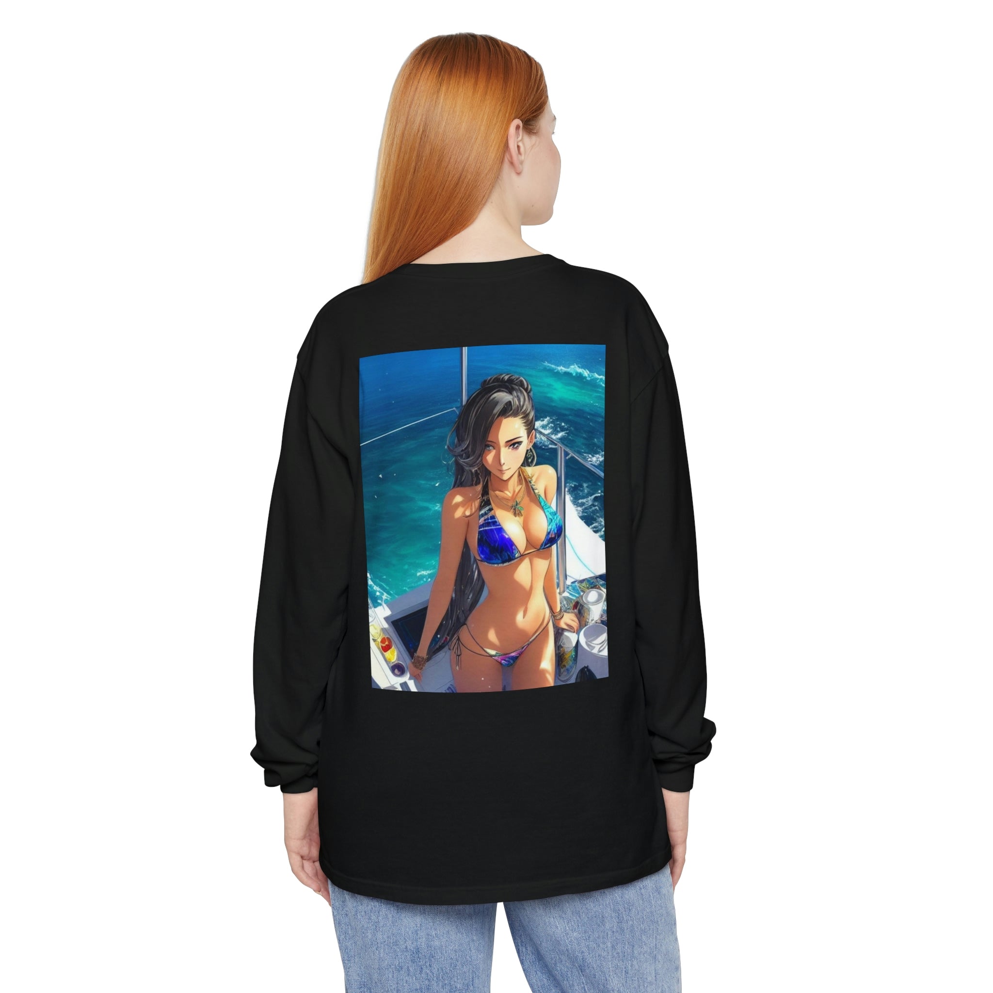 Unisex Garment-dyed Long Sleeve T-Shirt - Cheeky-Prints