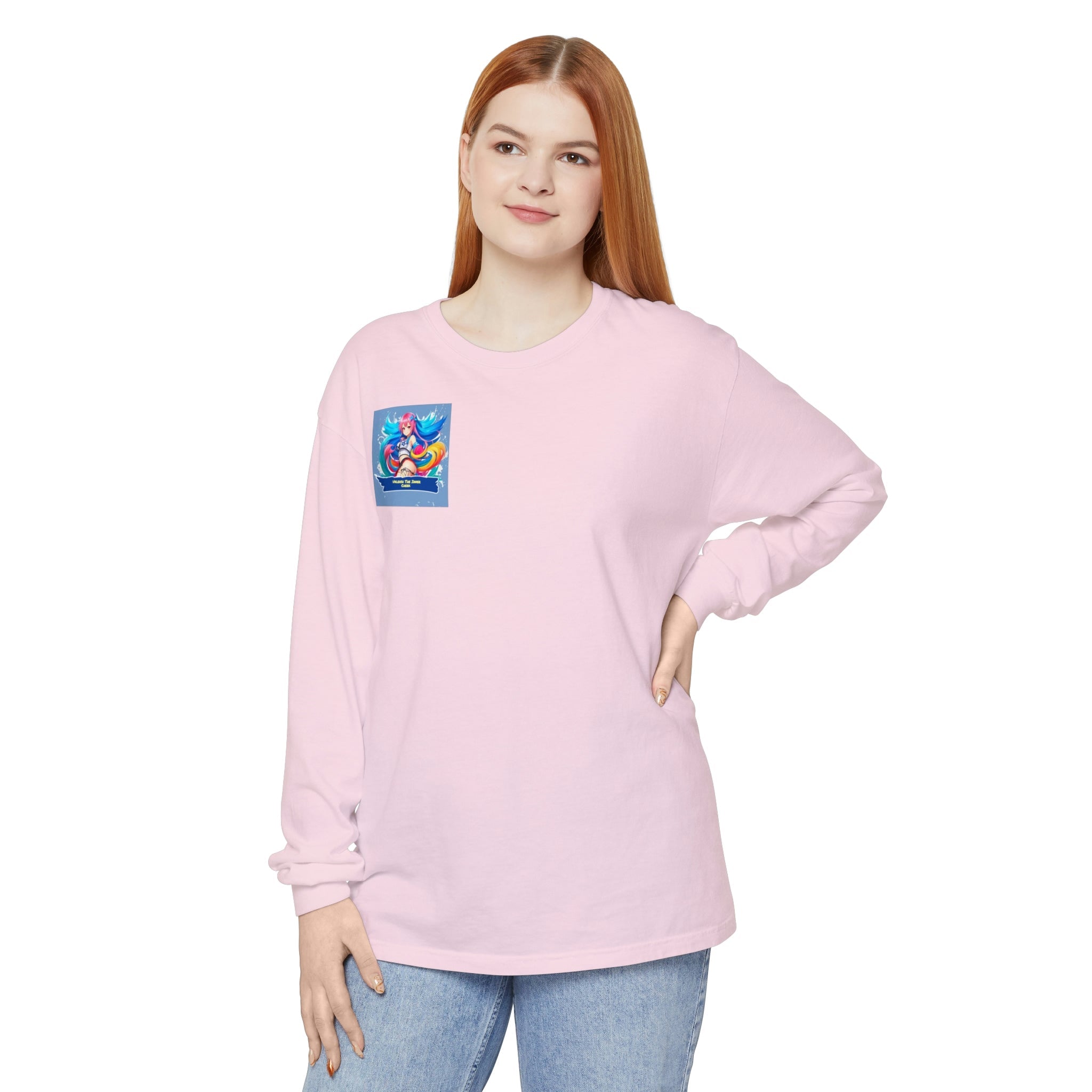 Unisex Garment-dyed Long Sleeve T-Shirt - Cheeky-Prints