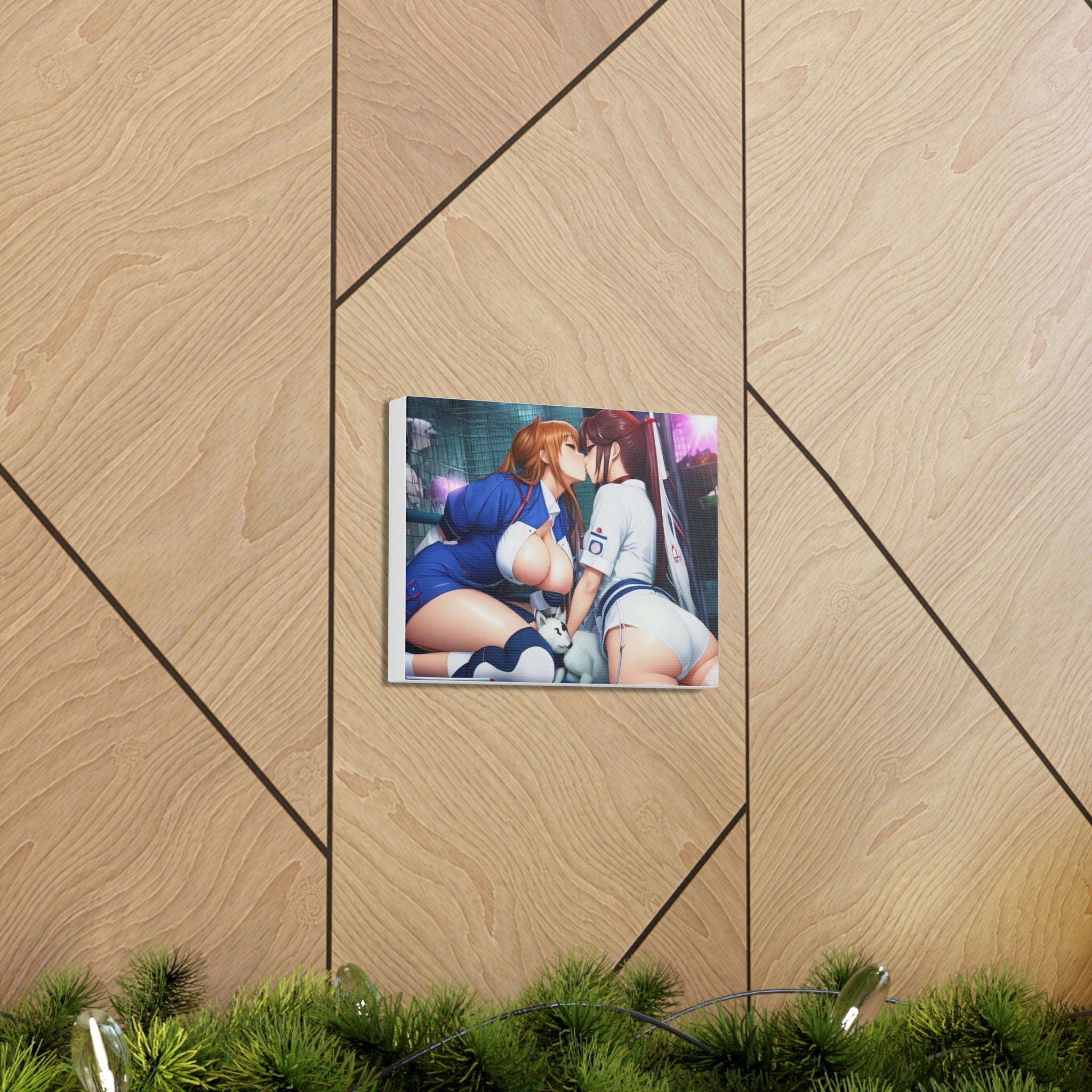 Vet nurse waifu kiss - Cheeky-Prints