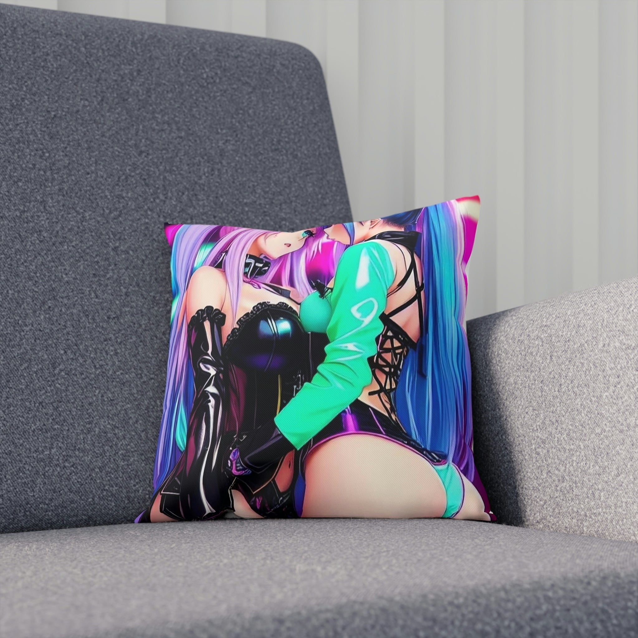 waifu cute Cushion - Cheeky-Prints