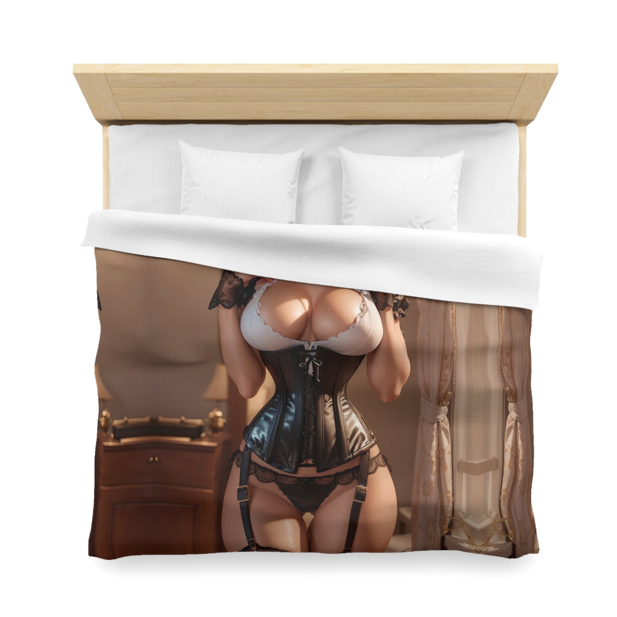 waifu duvet cover - Cheeky-Prints