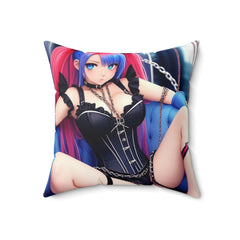 waifu Spun Polyester Square Pillow - Cheeky-Prints