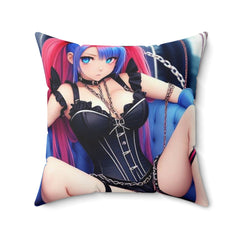 waifu Spun Polyester Square Pillow - Cheeky-Prints