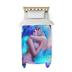 waifus kissing in water Duvet Cover - Cheeky-Prints