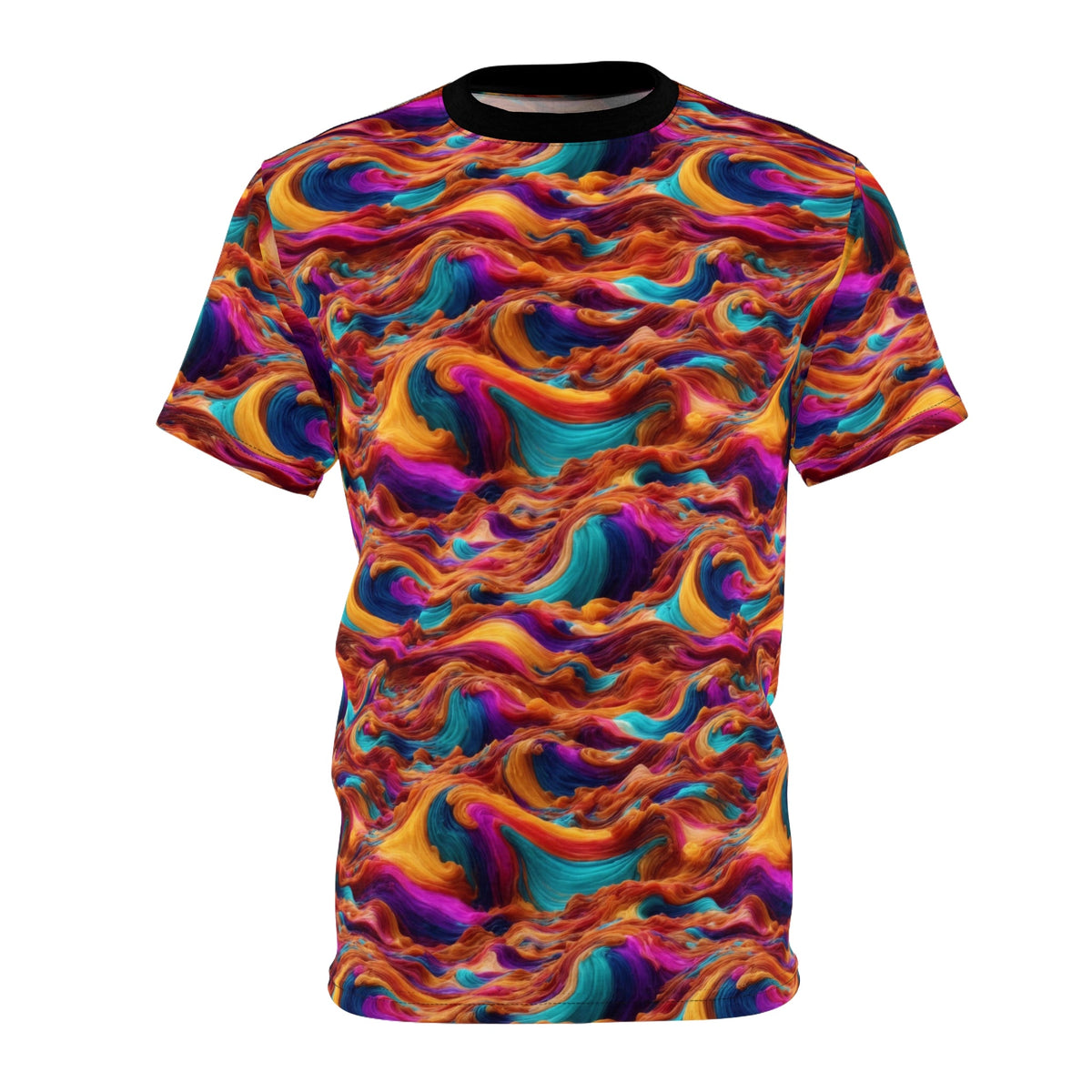 Waves Unisex Cut & Sew Tee (AOP) - Cheeky-Prints