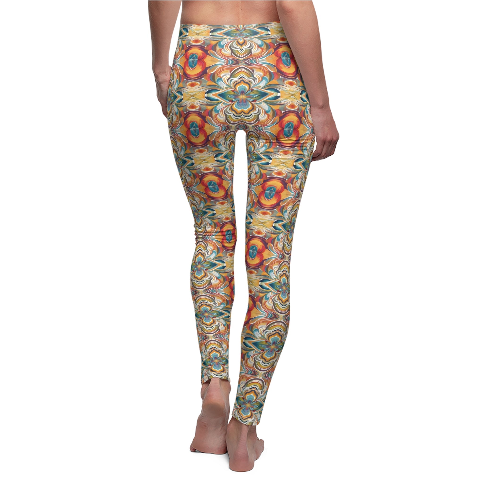 Women's Cut & Sew Casual Leggings (AOP) - Cheeky-Prints