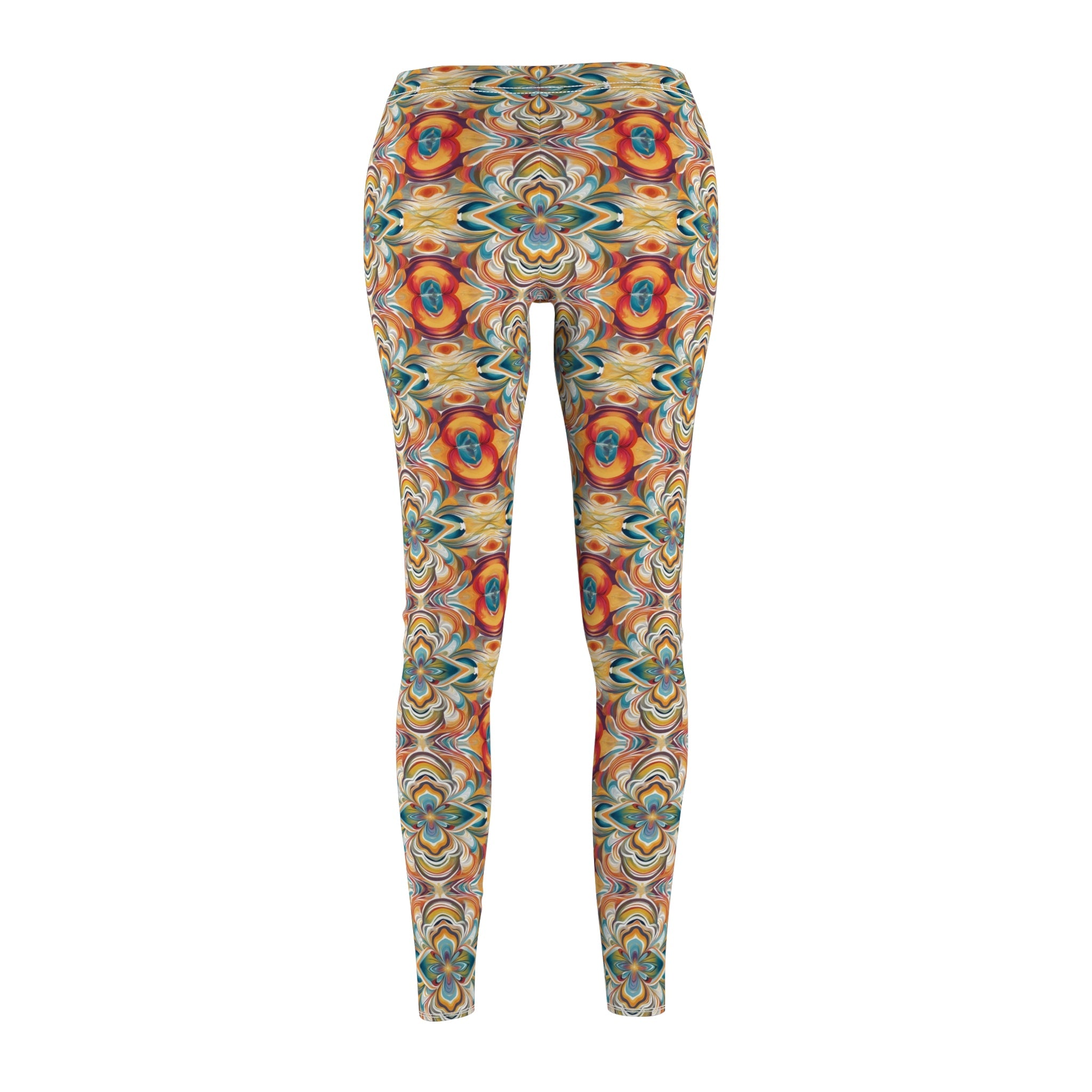 Women's Cut & Sew Casual Leggings (AOP) - Cheeky-Prints