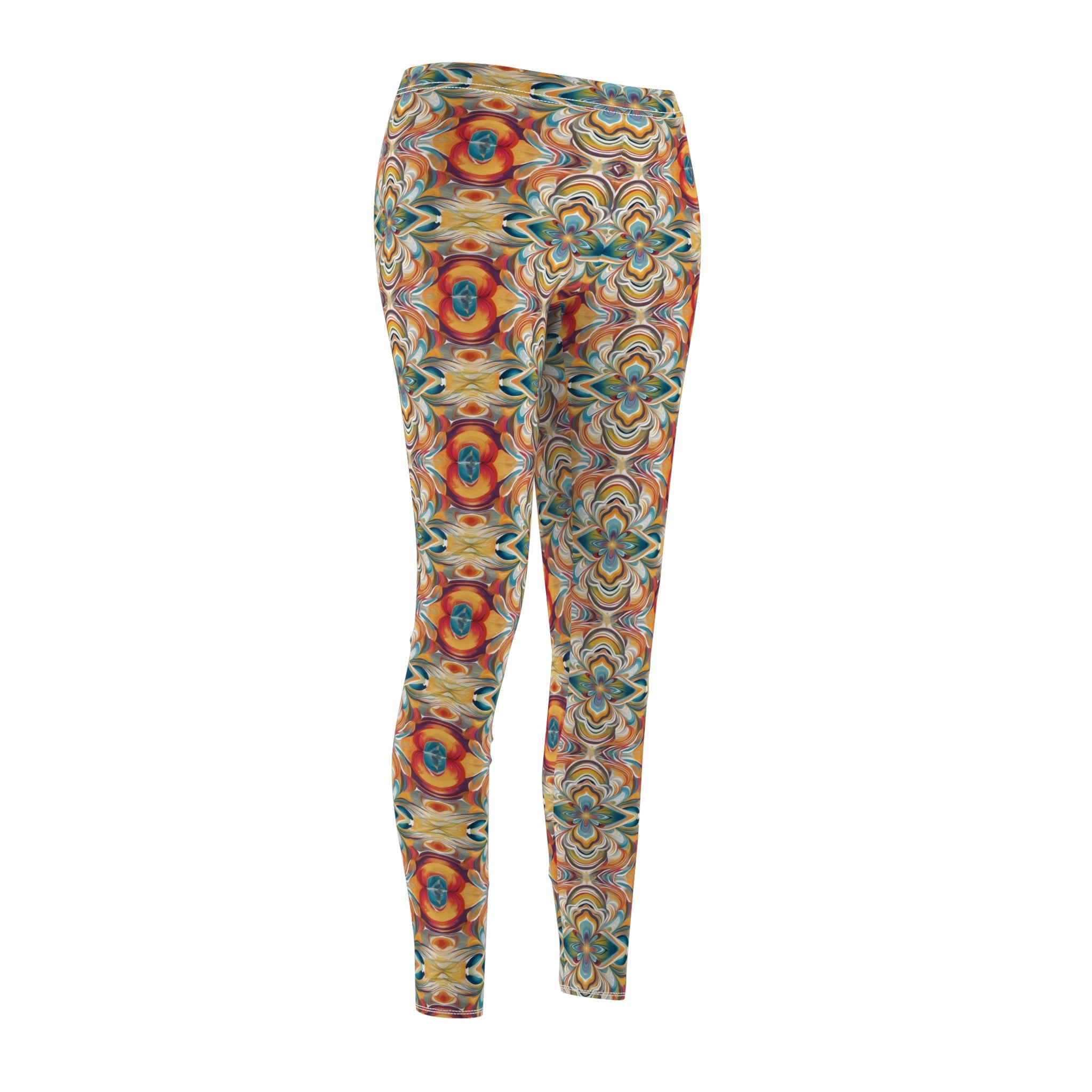 Women's Cut & Sew Casual Leggings (AOP) - Cheeky-Prints