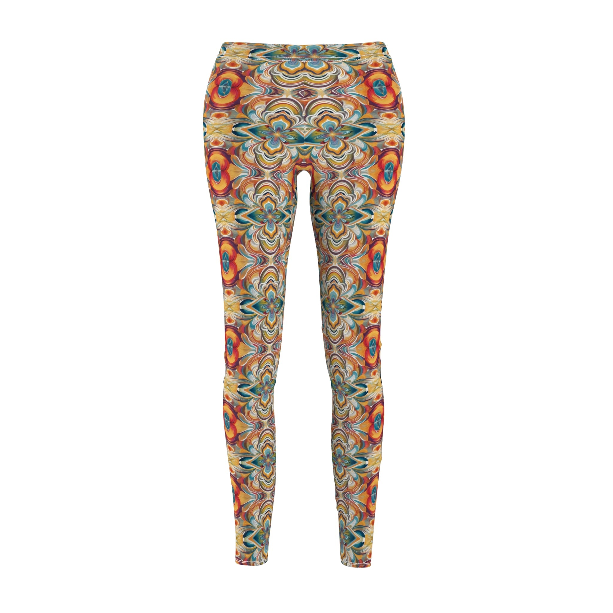 Women's Cut & Sew Casual Leggings (AOP) - Cheeky-Prints